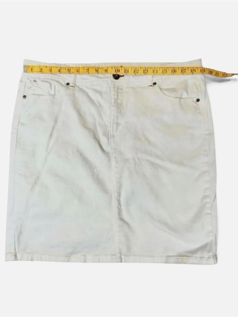Wrangler White Denim Mini Skirt - Picture 3 of 6